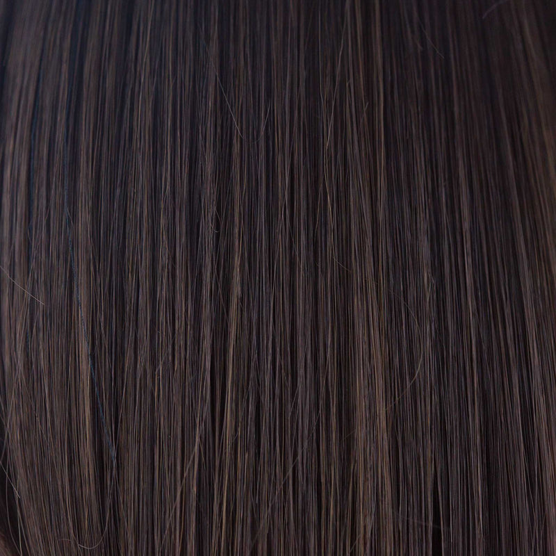 Nolan Synthetic Long Hair Dark Chocolate closeup