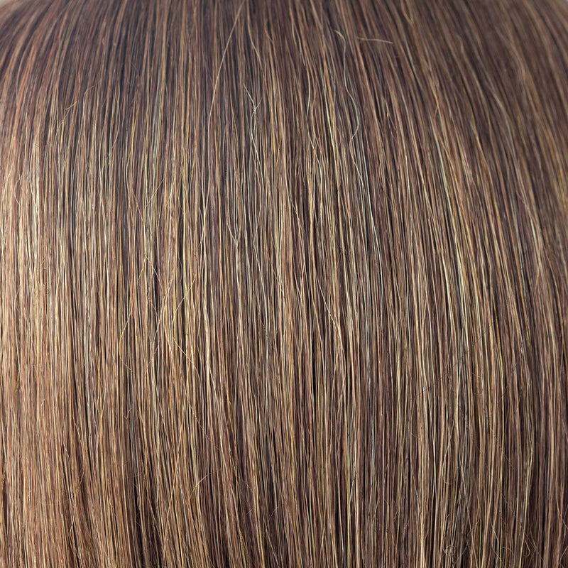 Angelica Synthetic Long Hair Marble Brown closeup