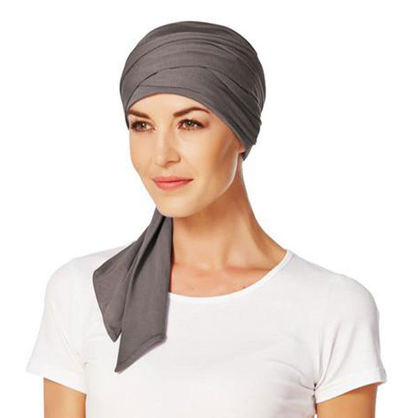 Mantra Long Scarf Gray Solo Image